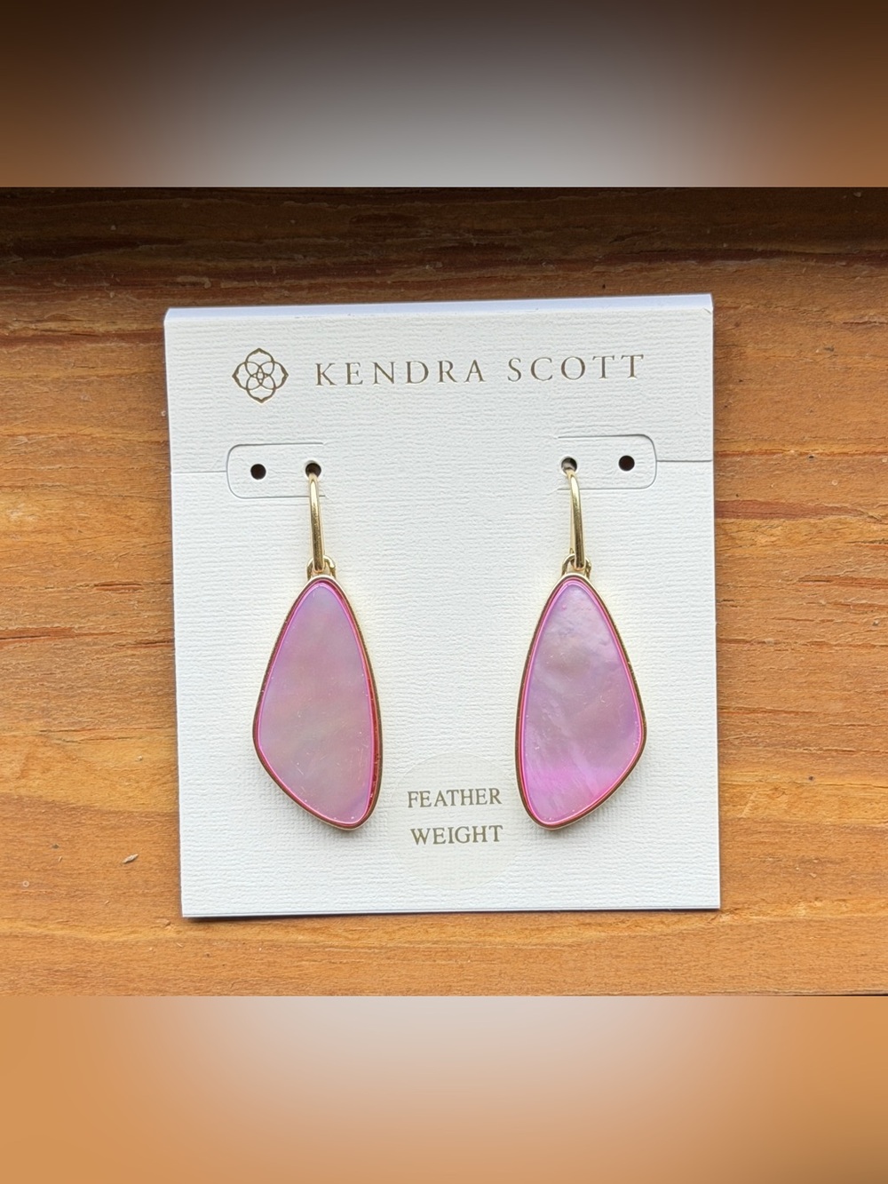 Kendra Scott Mckenna Small Drop Earrings Gold/Lilac Mother-Of-Pearl One Size